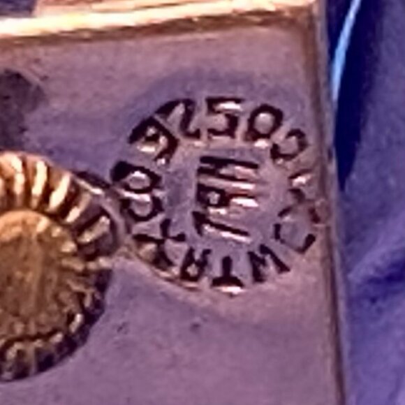 Vintage 925 Sterling Silver TAXCO Artisan Earrings Signed Screwback 40's Design - Picture 14 of 16